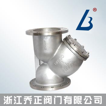 不銹鋼美標(biāo)Y型法蘭過濾器YG41W-150LB